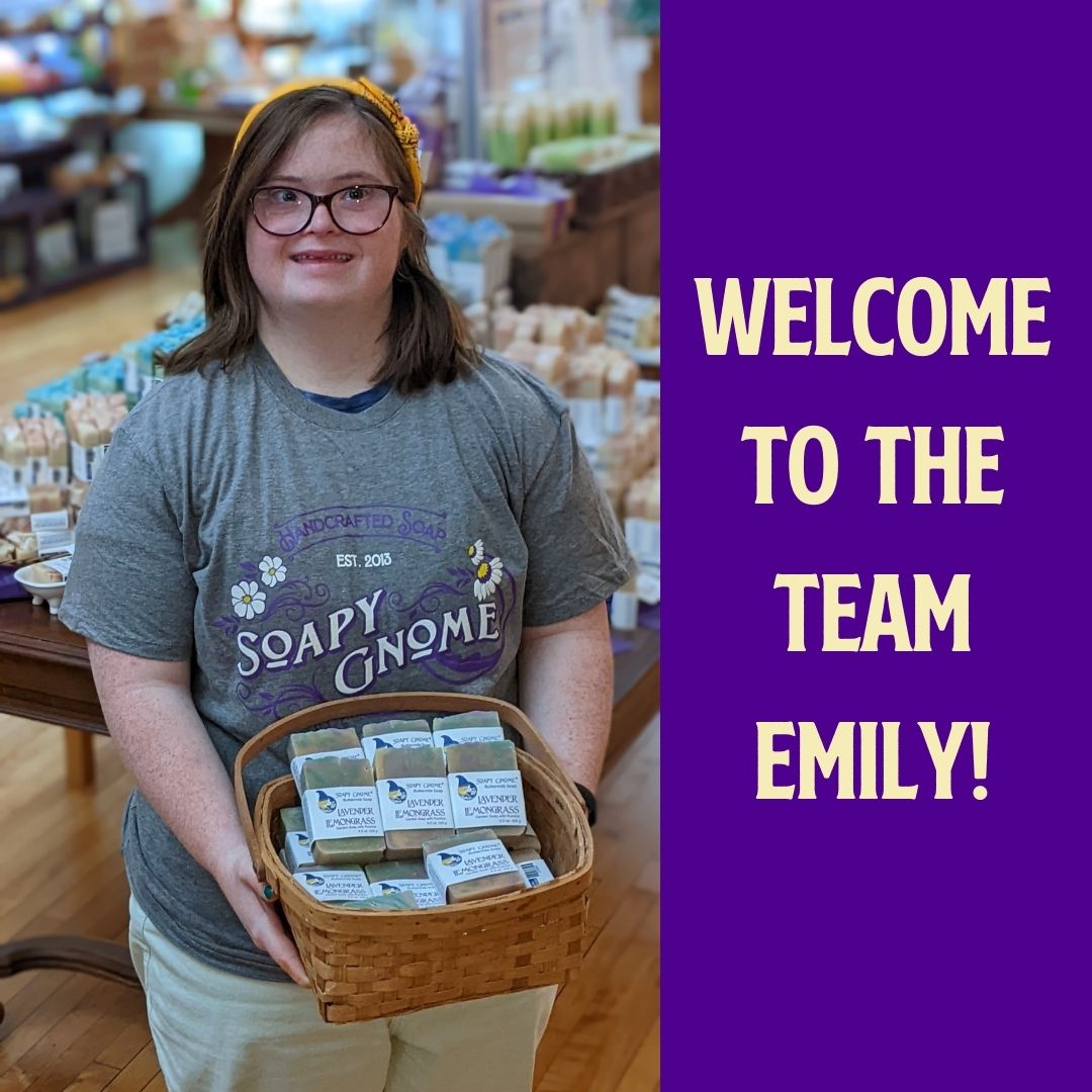 Welcome to the team Emily! www.soapygnome.com