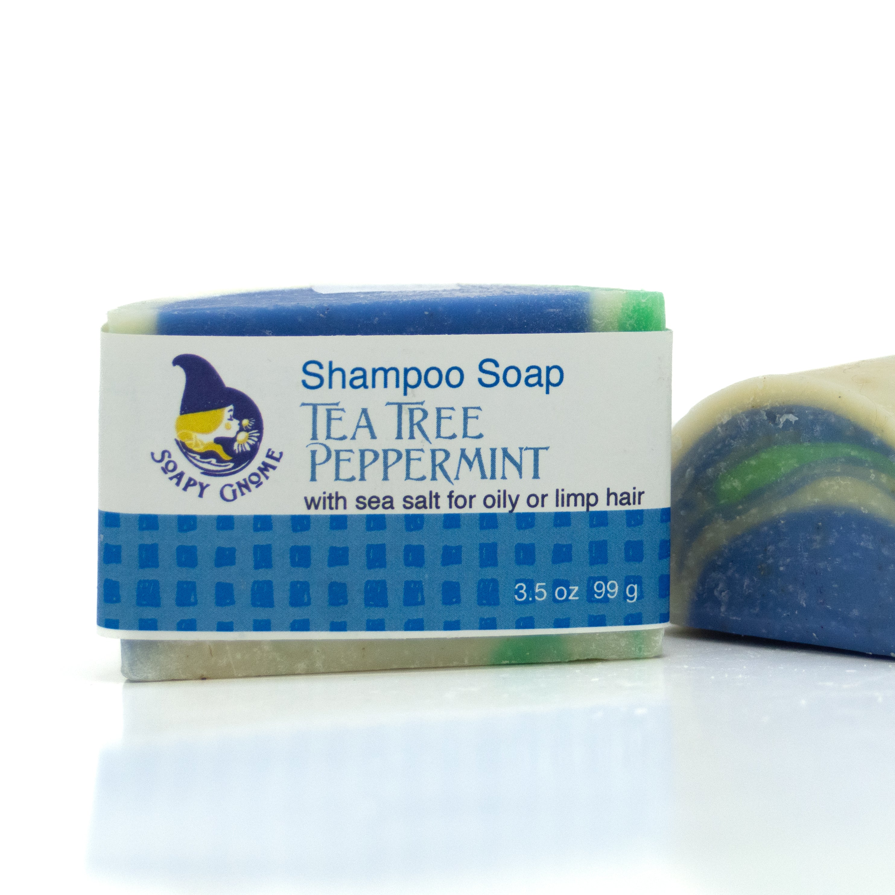 Peppermint Tea Tree Salted Shampoo Soap