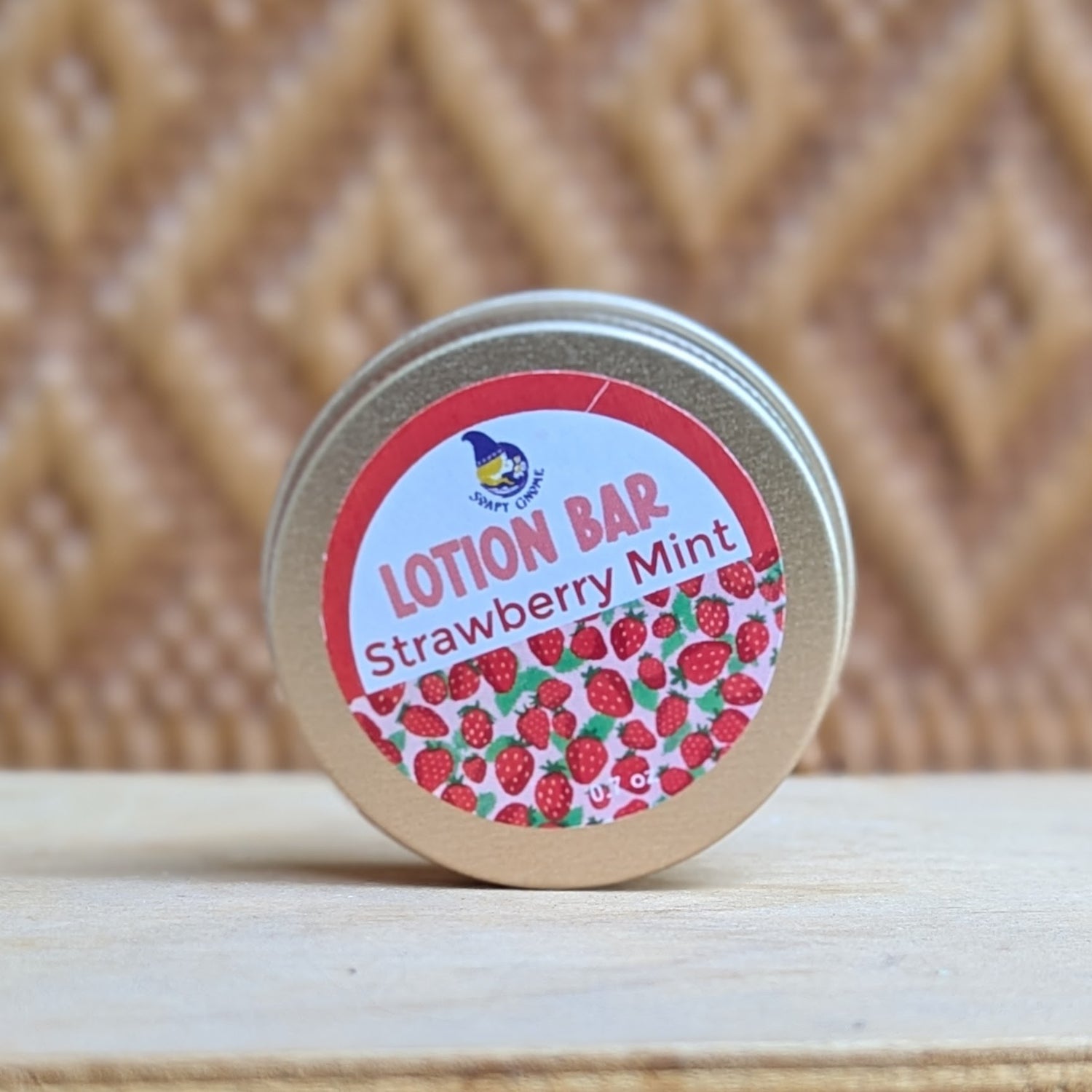 Strawberry Mint Mini Lotion Bar