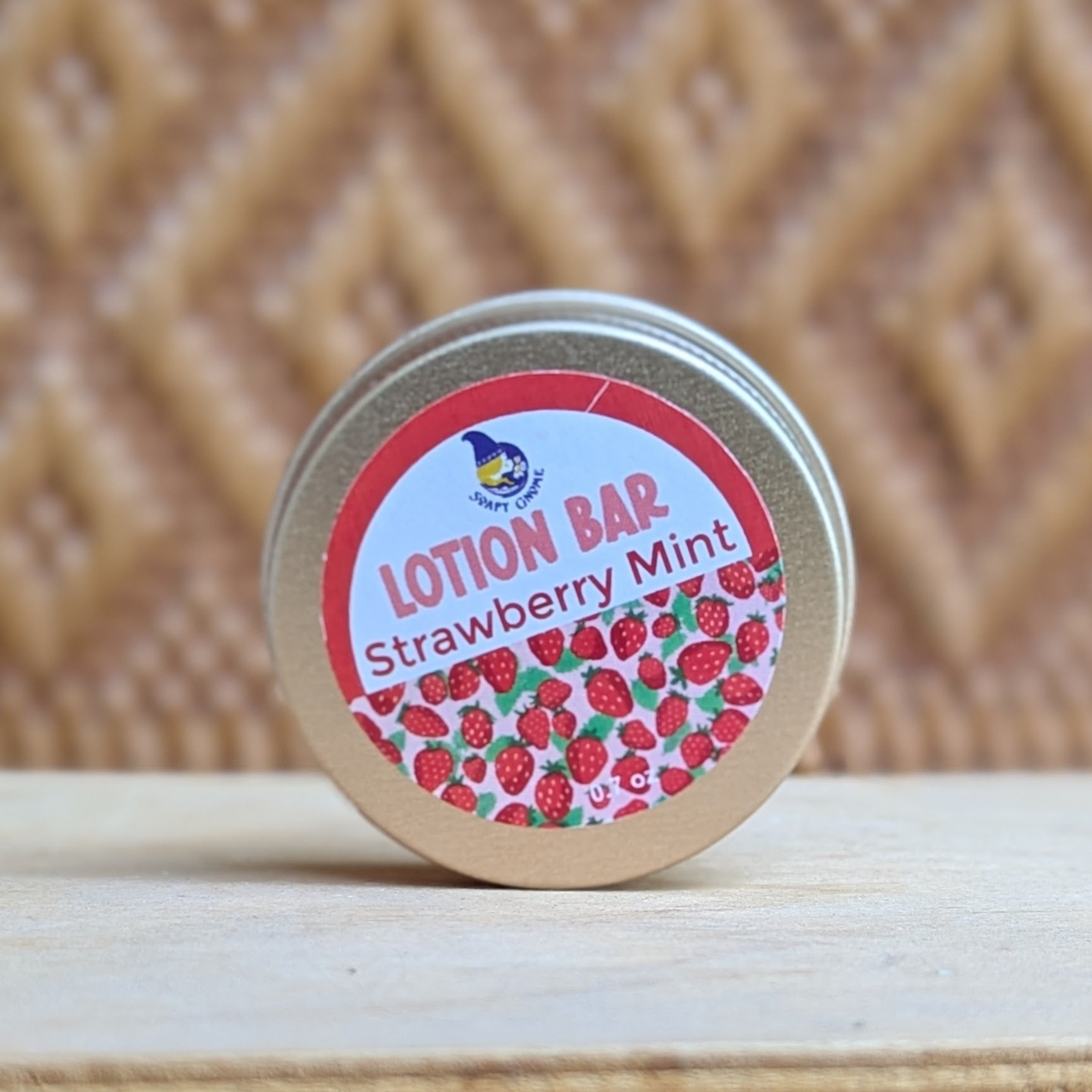 Strawberry Mint Mini Lotion Bar