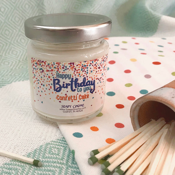 Happy Birthday Confetti Cake Candle